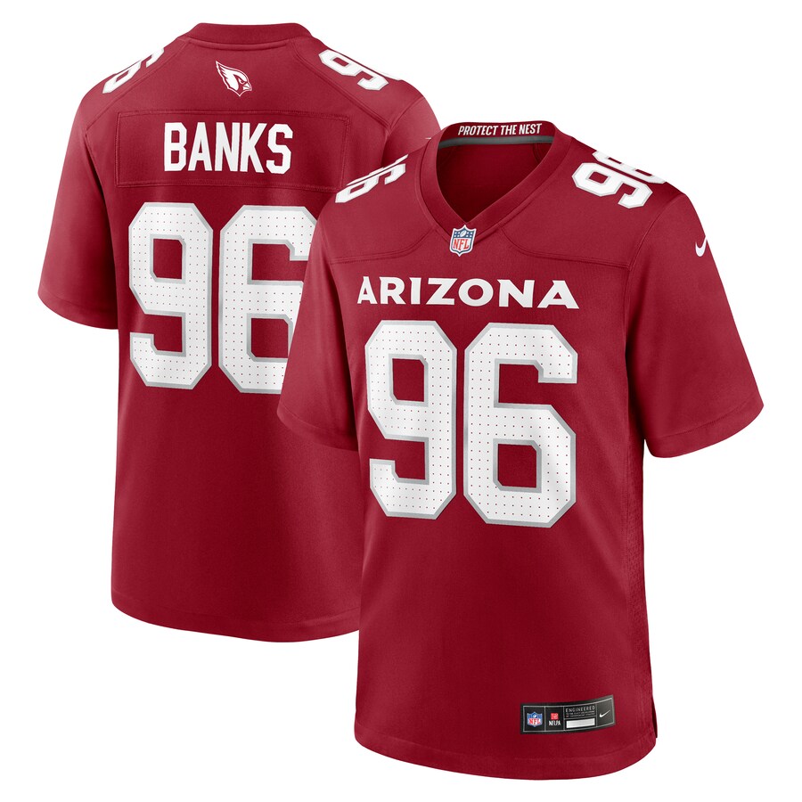 Men's Arizona Cardinals Eric Banks Nike  Cardinal  Game Jersey - Jersey