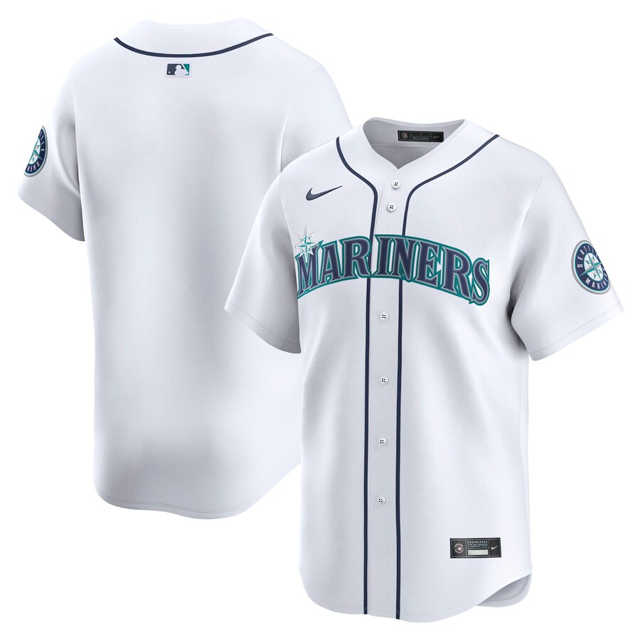 Men's Seattle Mariners Nike White Home Limited Jersey - Jersey