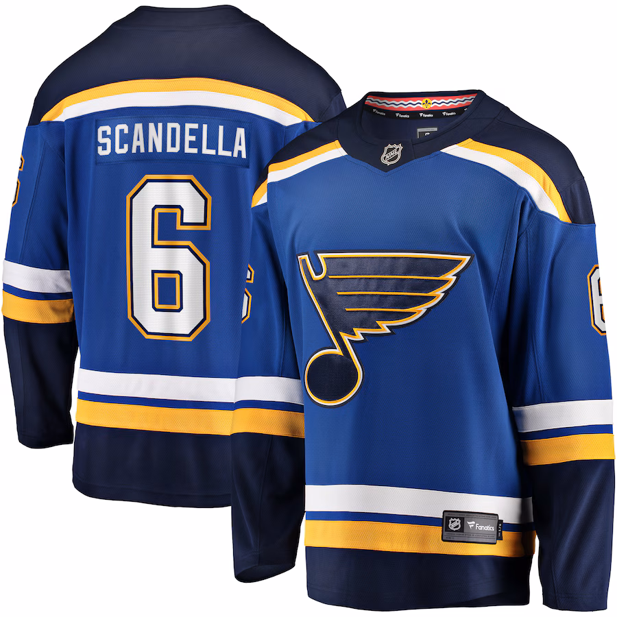 Men's St. Louis Blues Marco Scandella Fanatics Blue Home Premier Breakaway Player Jersey - Jersey