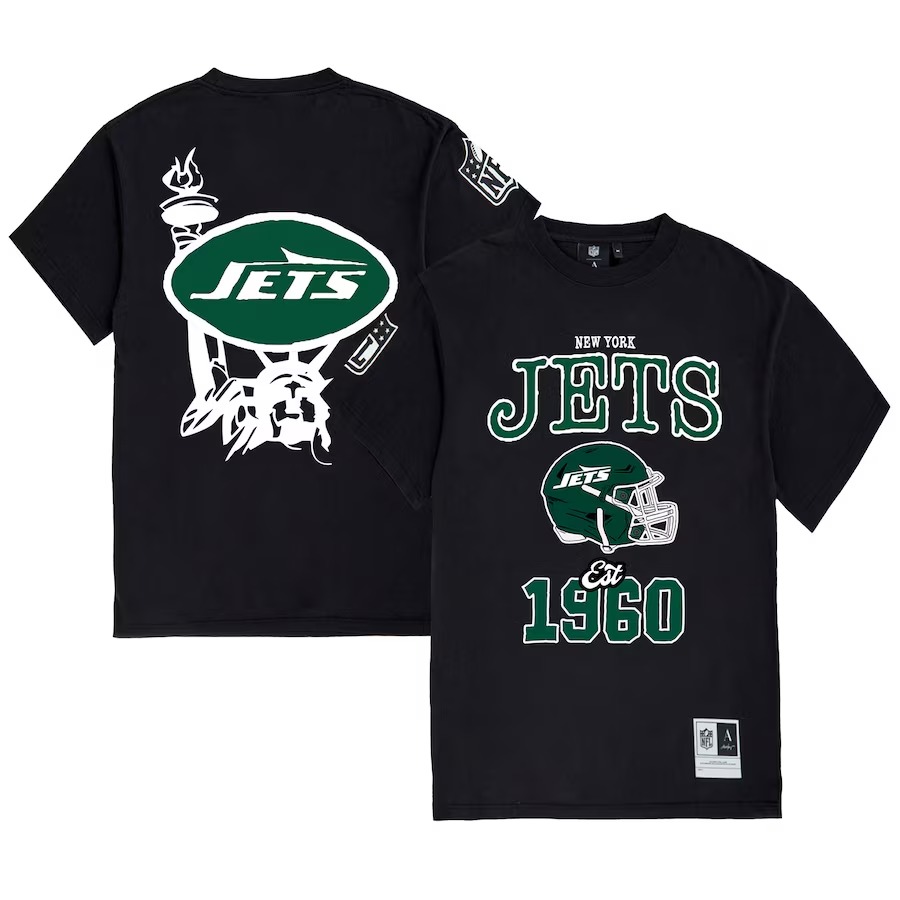 Unisex New York Jets x Aleali May Black T-Shirt - Jersey