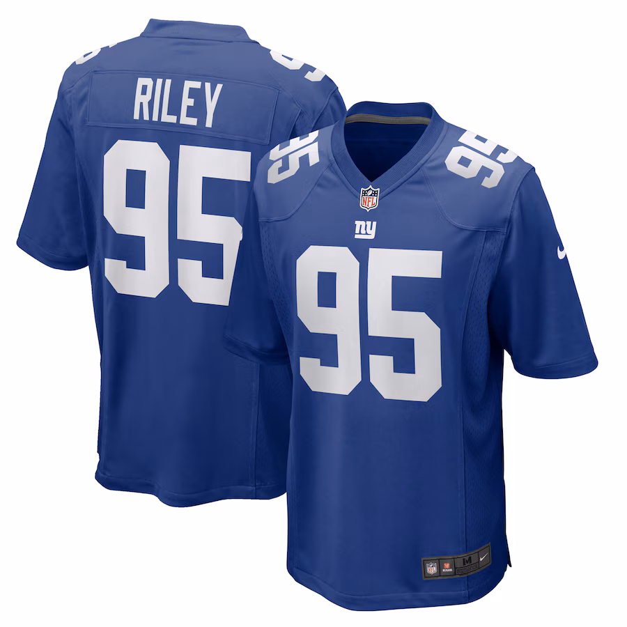 Men's New York Giants Jordon Riley Nike  Royal Team Game Jersey - Jersey