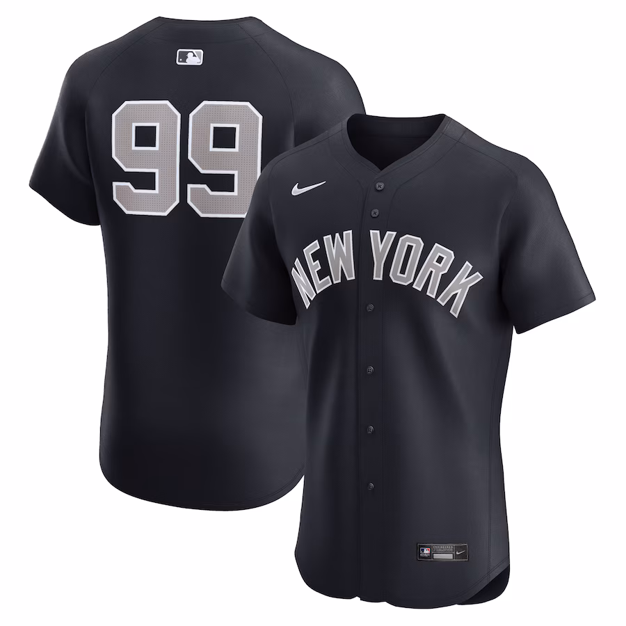 Men's New York Yankees Aaron Judge Nike Navy Alternate 1 Elite Player Jersey - Jersey