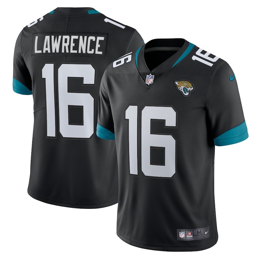 Men's Jacksonville Jaguars Trevor Lawrence Nike Black Alternate Vapor Limited Jersey - Jersey
