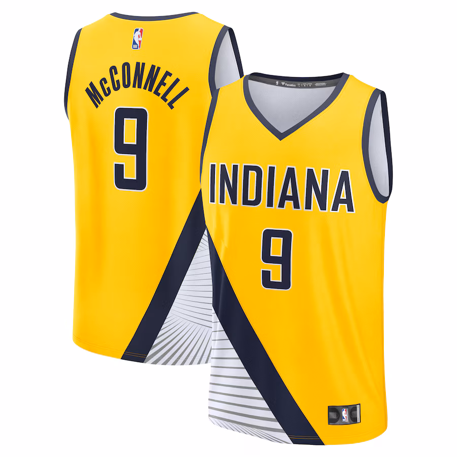 Youth Indiana Pacers T.J. McConnell Fanatics Gold Fast Break Player Jersey - Statement Edition - Jersey