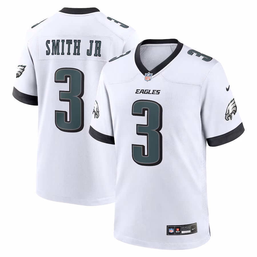 Men's Philadelphia Eagles Nolan Smith Nike White White Game Jersey - Jersey
