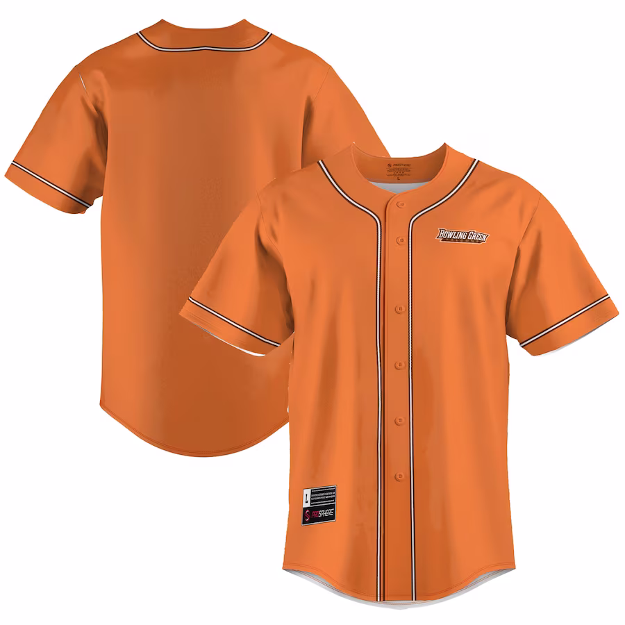 Bowling Green St. Falcons GameDay Greats  Lightweight Baseball Jersey - Orange - Jersey