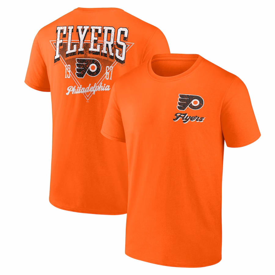 Men's Philadelphia Flyers Orange Never Over T-Shirt - Jersey