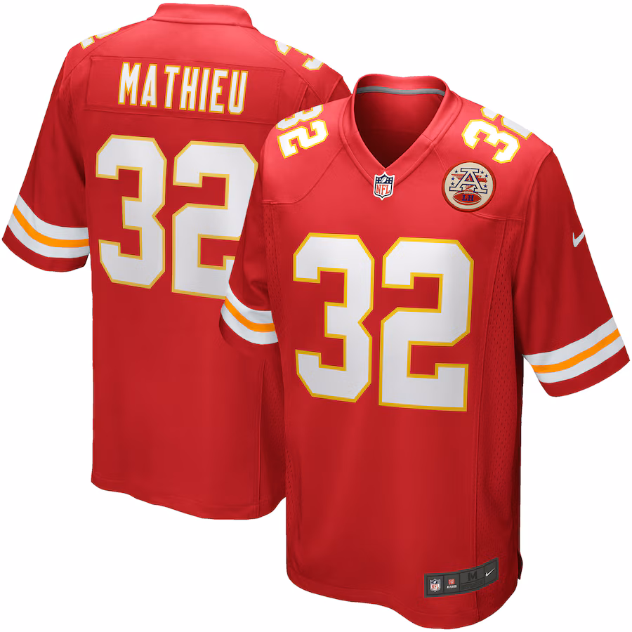 Men's Kansas City Chiefs Tyrann Mathieu Nike Red Game Player Jersey - Jersey