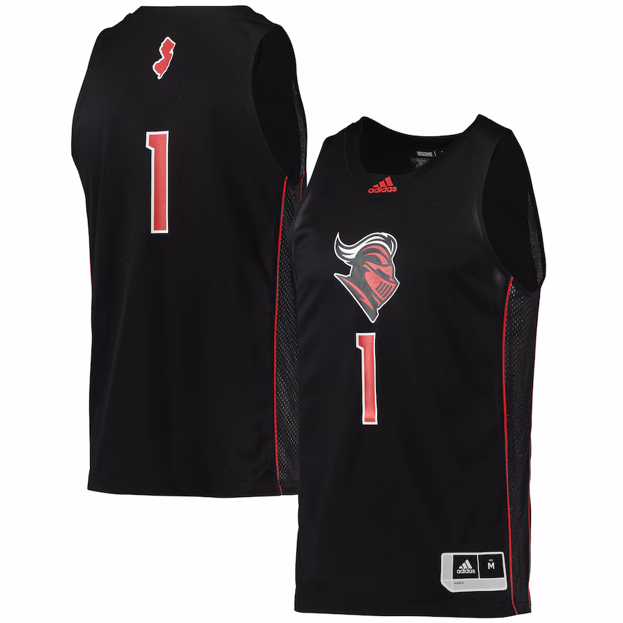 Men's adidas #1 Black Rutgers Scarlet Knights Swingman Basketball Jersey - Jersey