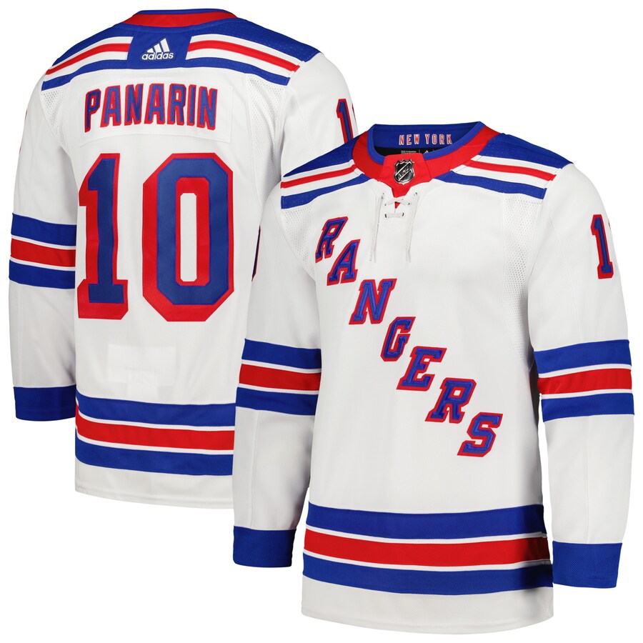 Men's New York Rangers Artemi Panarin adidas White Away Primegreen Authentic Player Jersey - Jersey