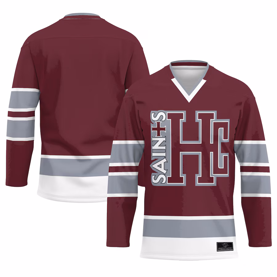 Youth ProSphere Maroon Holy Cross Saints Hockey Jersey - Jersey