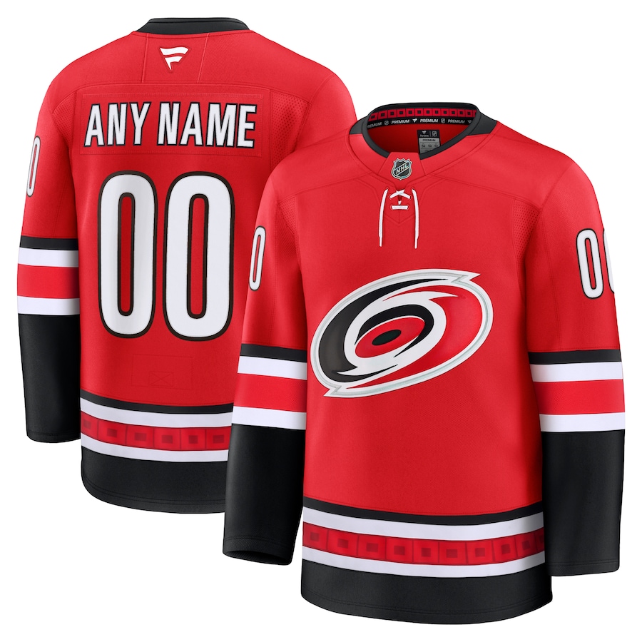 Men's Carolina Hurricanes Fanatics Red Alternate Premium Custom Jersey - Jersey