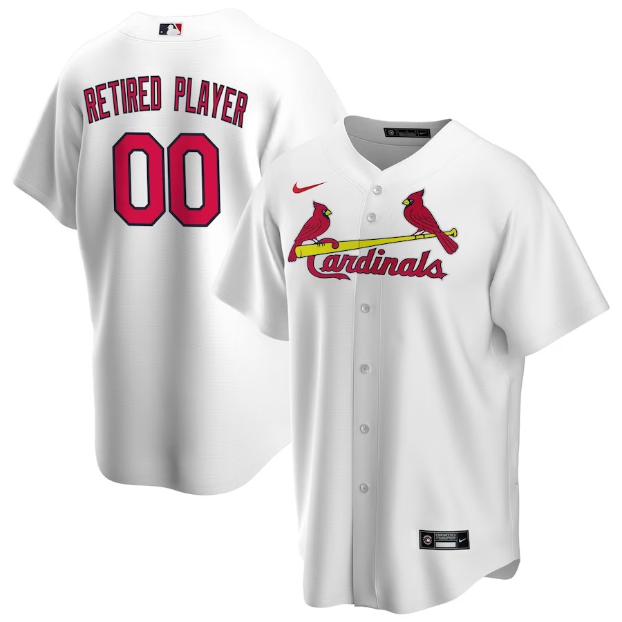 Men's St. Louis Cardinals Nike White Home Pick-A-Player Retired Roster Replica Jersey - Jersey