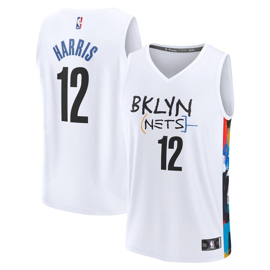 Men's Brooklyn Nets Joe Harris Fanatics White Fastbreak Jersey - City Edition - Jersey