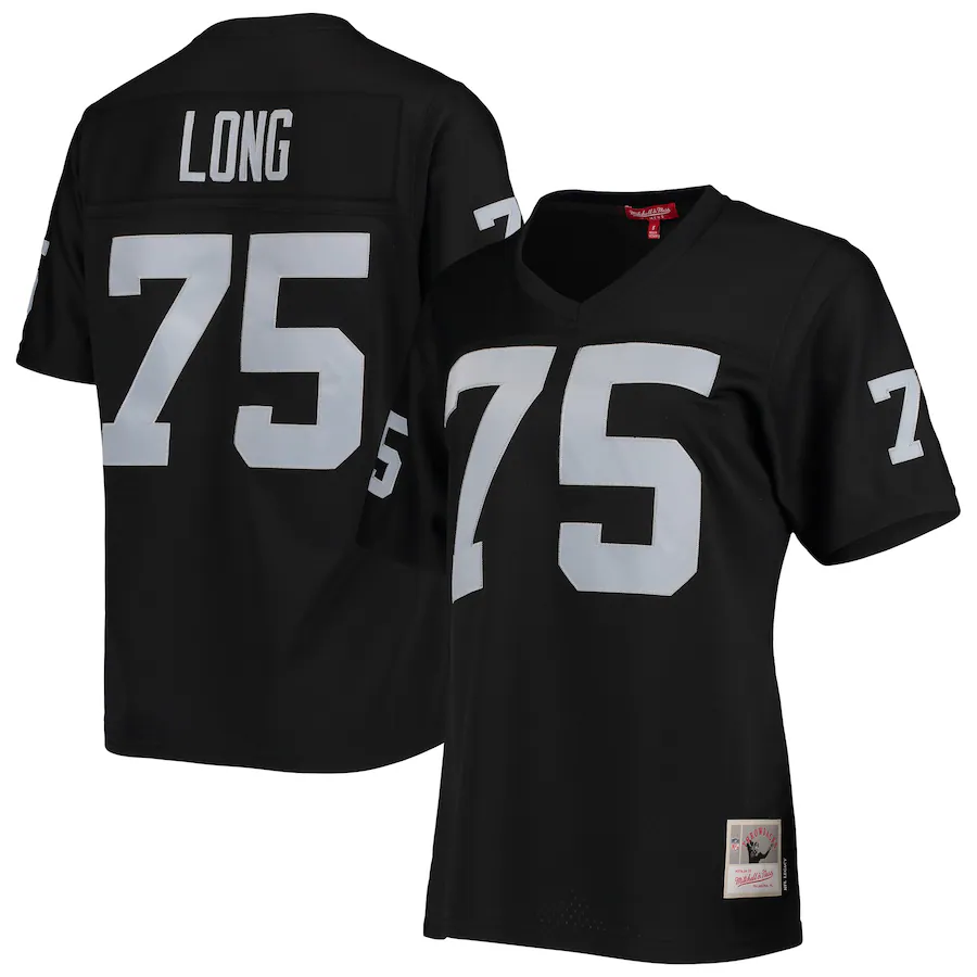 Women's Las Vegas Raiders Howie Long Mitchell & Ness Black Legacy Replica Player Jersey - Jersey