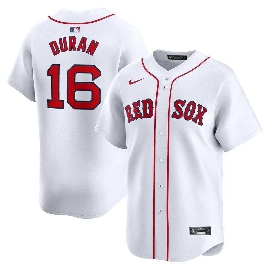 Men's Boston Red Sox Jarren Duran Nike White Home Limited Player Jersey - Jersey