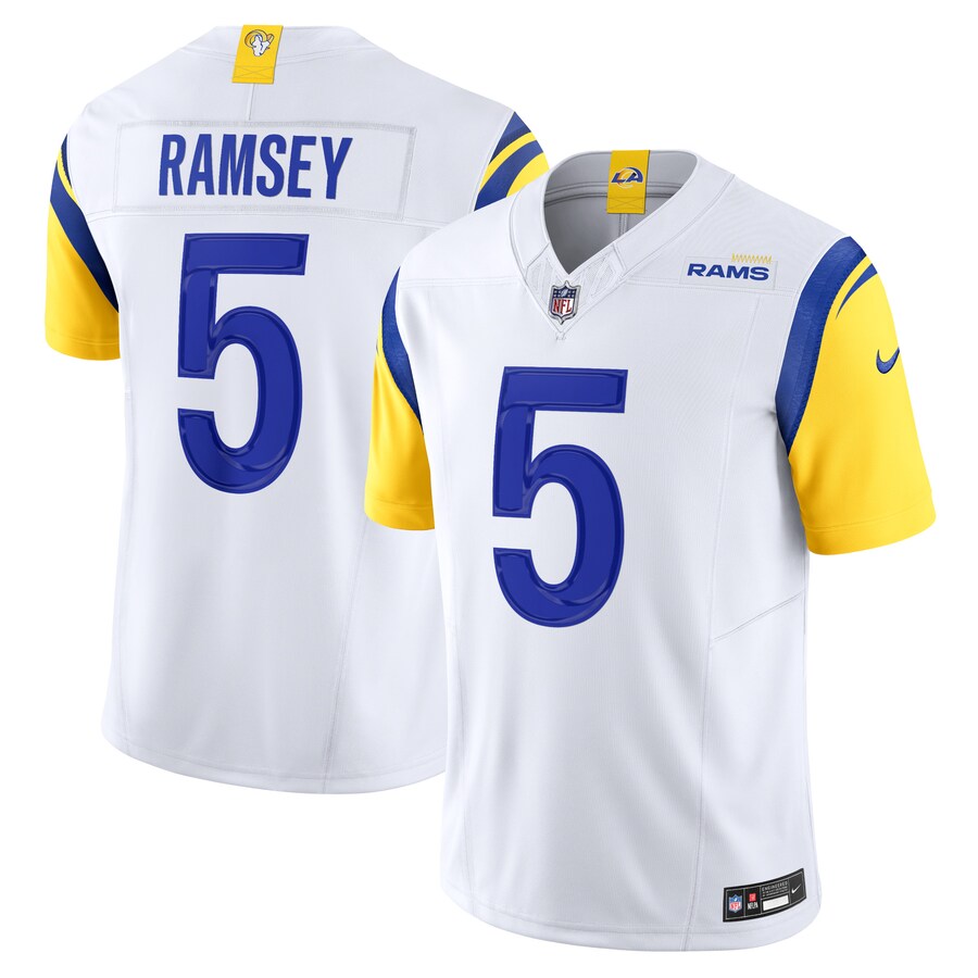 Men's Los Angeles Rams Jalen Ramsey Nike White Vapor F.U.S.E. Limited Jersey - Jersey