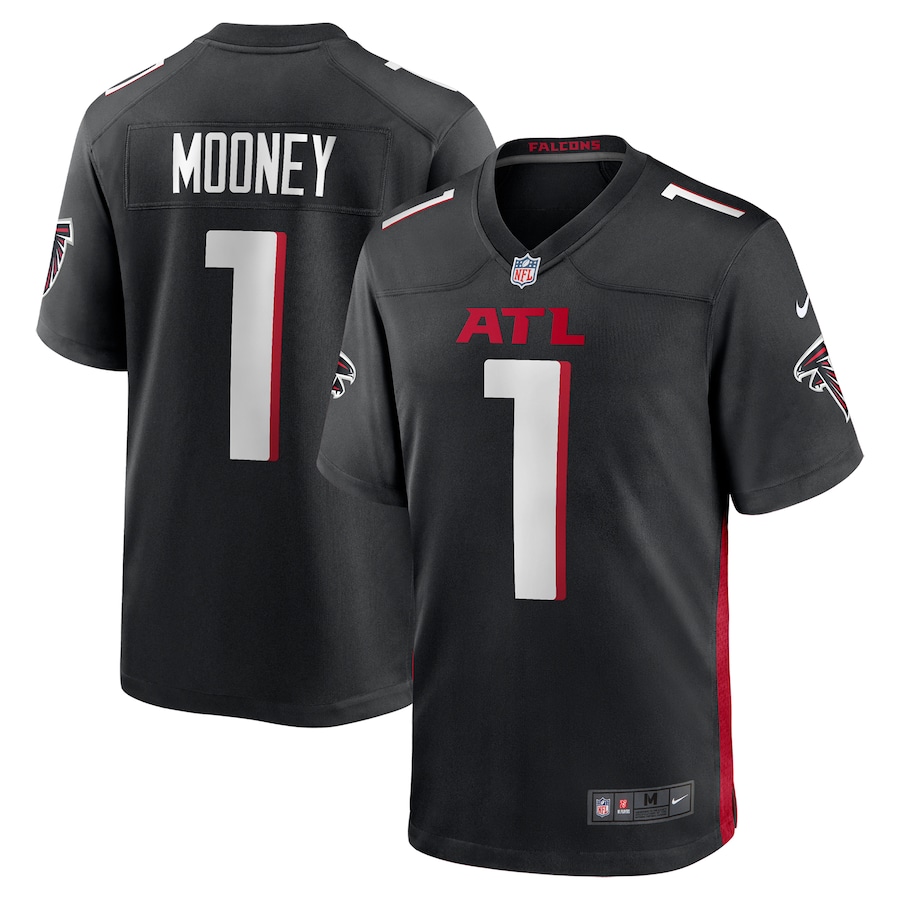 Men's Atlanta Falcons Darnell Mooney Nike Black Team Game Jersey - Jersey