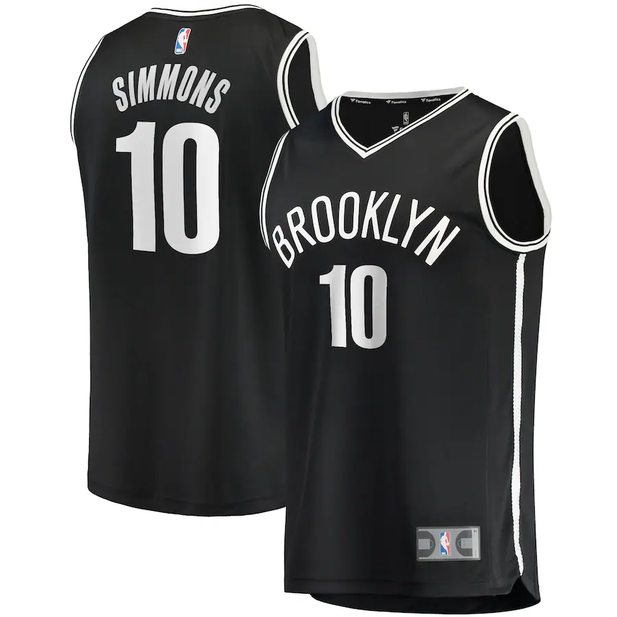 Men's Brooklyn Nets Ben Simmons Fanatics Black Fast Break Replica Jersey - Icon Edition - Jersey