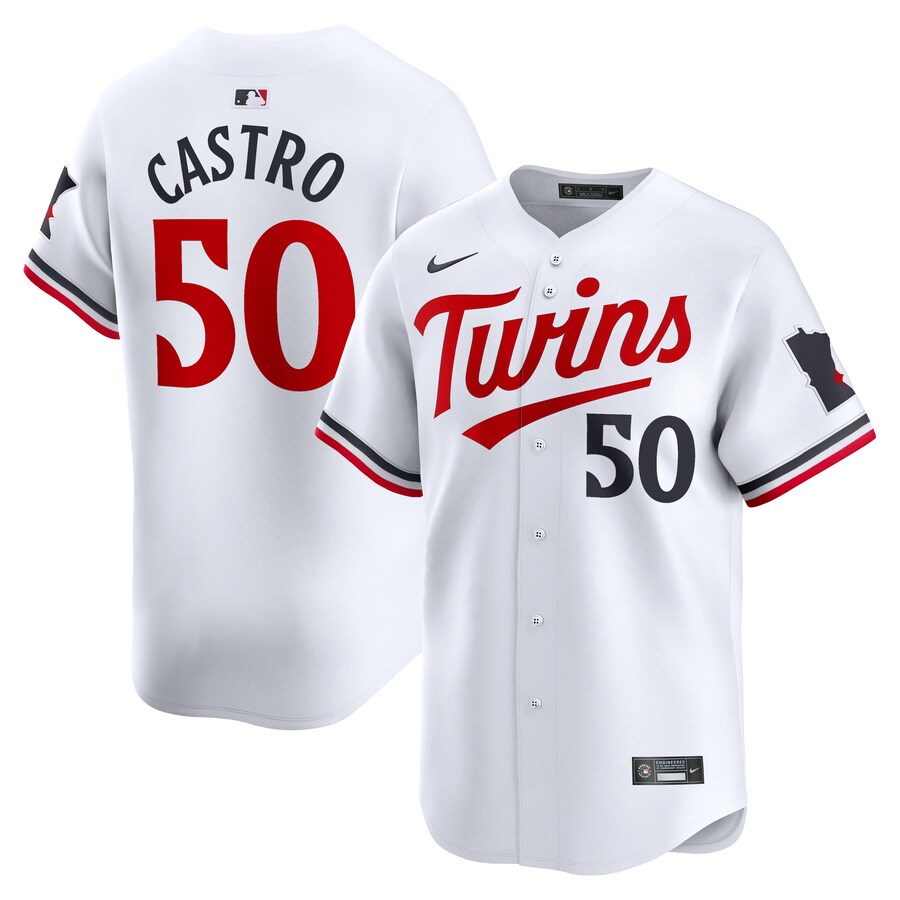 Men's Minnesota Twins Willi Castro Nike White Home Limited Player Jersey - Jersey