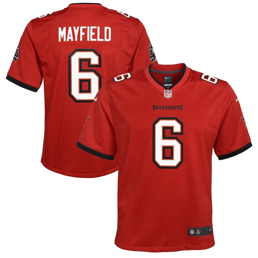Youth Tampa Bay Buccaneers Baker Mayfield Nike Red Game Jersey - Jersey