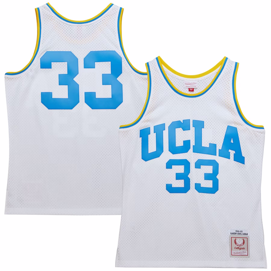 Kareem Abdul-Jabbar UCLA Bruins Mitchell & Ness 1968/69 Throwback Jersey - White - Jersey