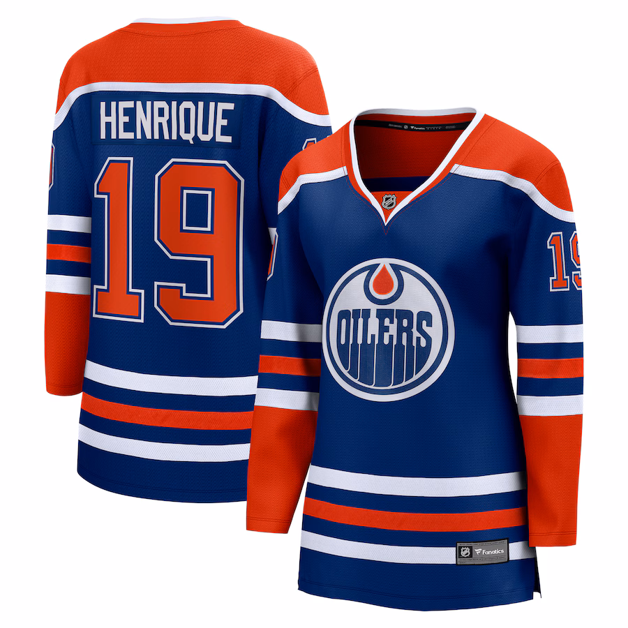 Women's Edmonton Oilers Adam Henrique Fanatics Royal Home Breakaway Player Jersey - Jersey