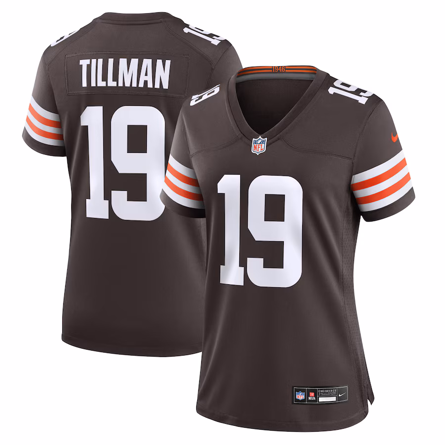 Women's Cleveland Browns Cedric Tillman Nike Brown Game Jersey - Jersey