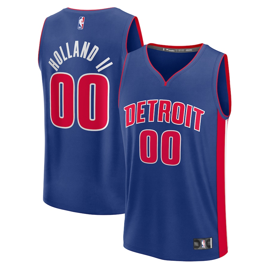 Youth Detroit Pistons Ron Holland II Fanatics Blue Fast Break Replica Player Jersey - Icon Edition - Jersey