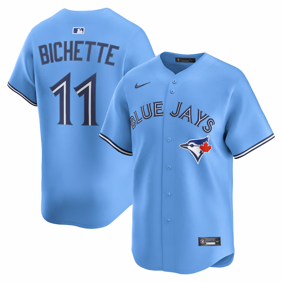 Men's Toronto Blue Jays Bo Bichette Nike Powder Blue Alternate 2 Limited Jersey - Jersey