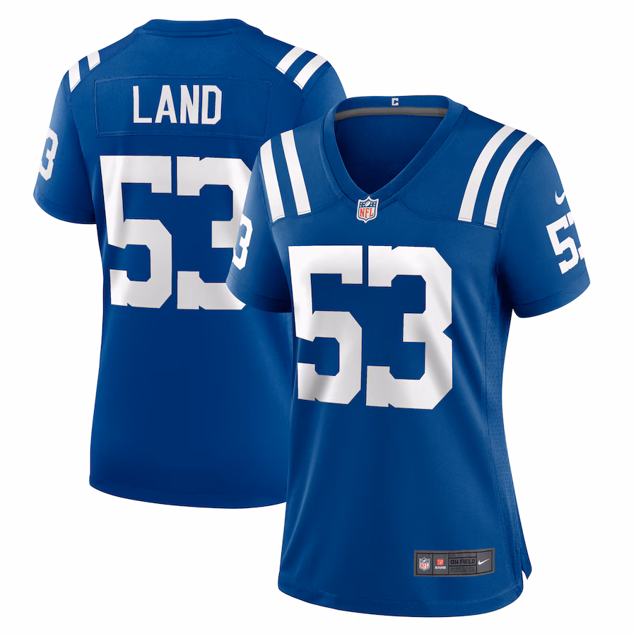 Women's Indianapolis Colts Isaiah Land Nike  Royal Team Game Jersey - Jersey