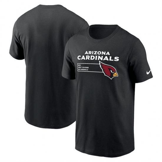 Men's Arizona Cardinals Black Division Essential T Shirt - Jersey