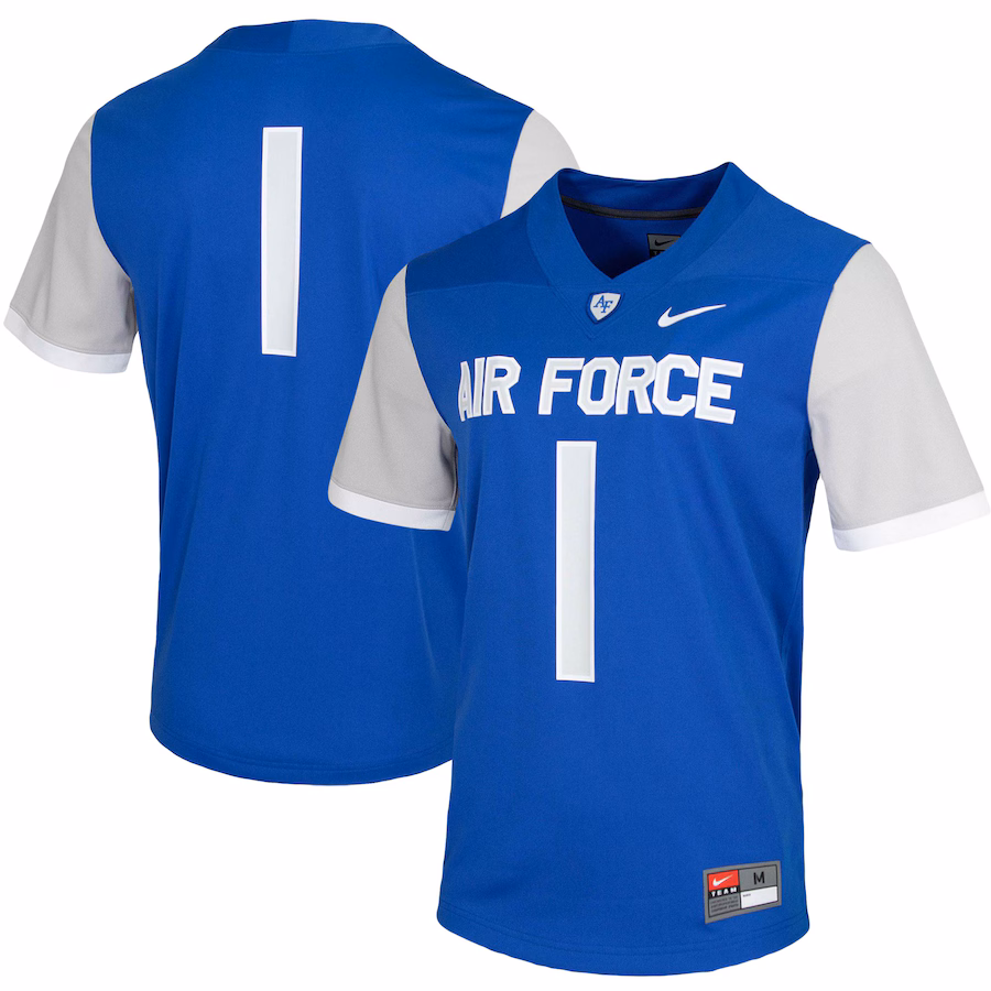 Men's Nike #1 Royal Air Force Falcons Untouchable Game Jersey - Jersey
