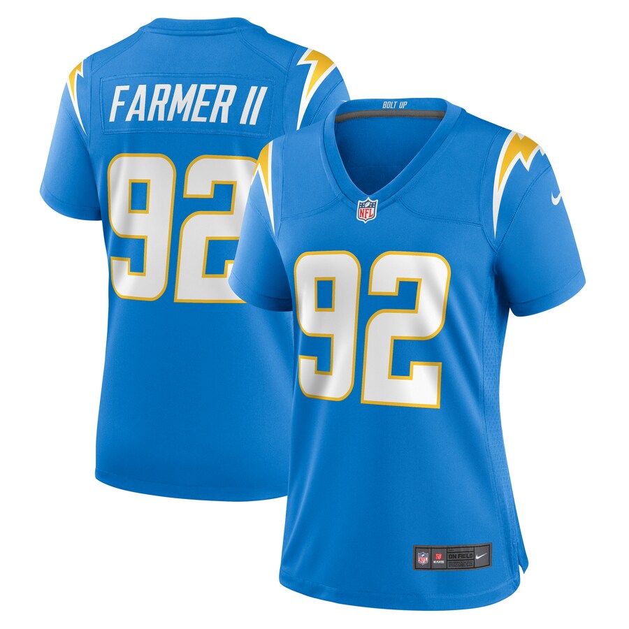 Women's Los Angeles Chargers Andrew Farmer Nike  Powder Blue Team Game Jersey - Jersey