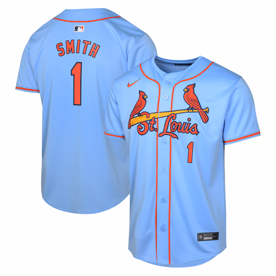 Youth St. Louis Cardinals Ozzie Smith Nike Light Blue Alternate Cooperstown Collection Limited Jersey - Jersey