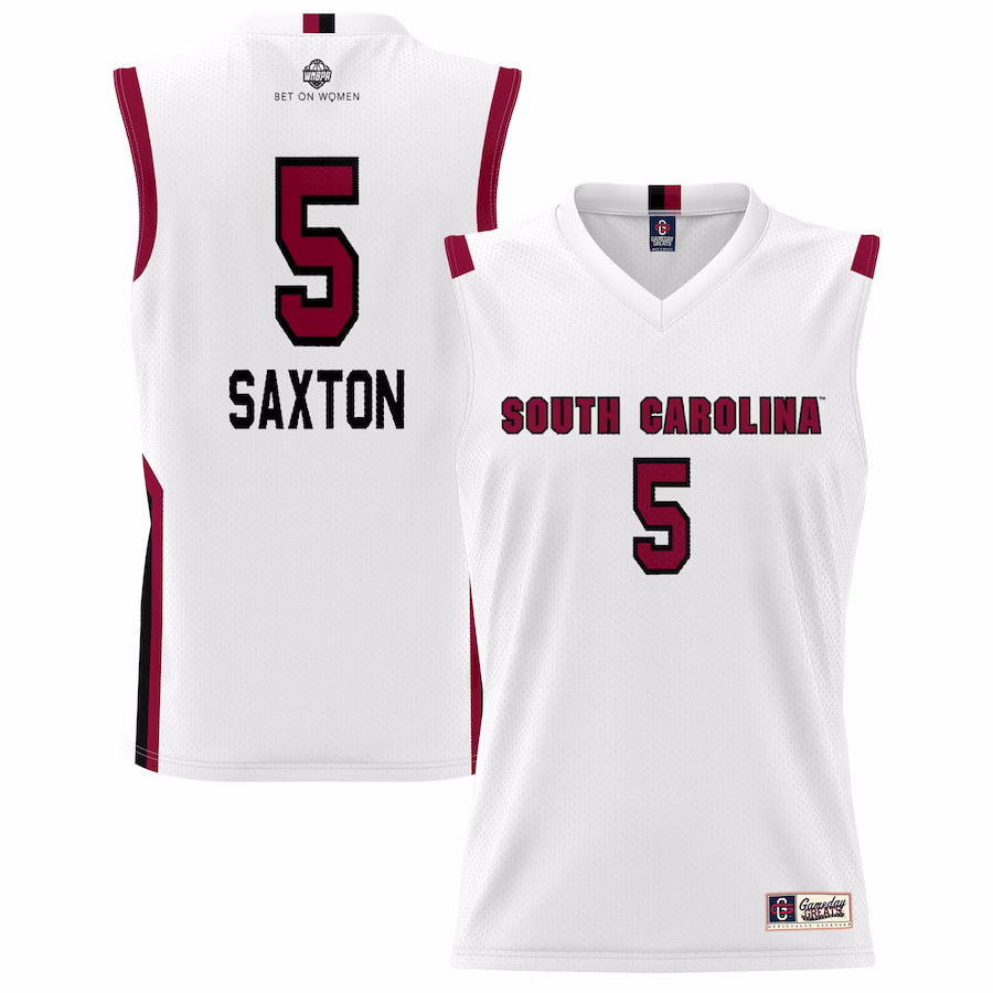 Victaria Saxton South Carolina Gamecocks GameDay Greats Youth Lightweight Basketball Alumni Jersey - White - Jersey