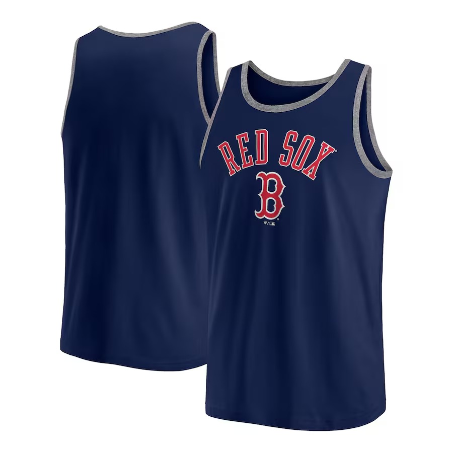Men's Boston Red Sox Fanatics Navy Bet Tank Top - Jersey