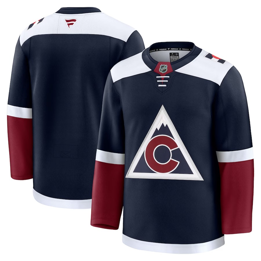 Men's Colorado Avalanche Fanatics Navy Alternate Premium Jersey - Jersey