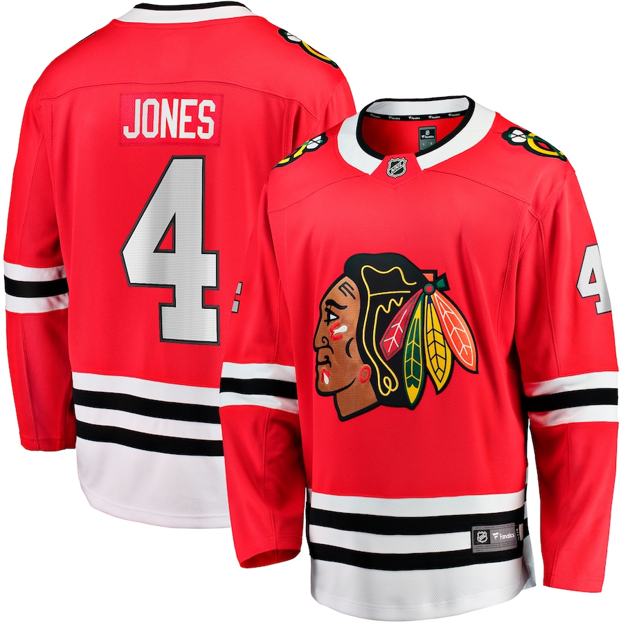 Men's Chicago Blackhawks Seth Jones Fanatics Red Home Breakaway Player Jersey - Jersey