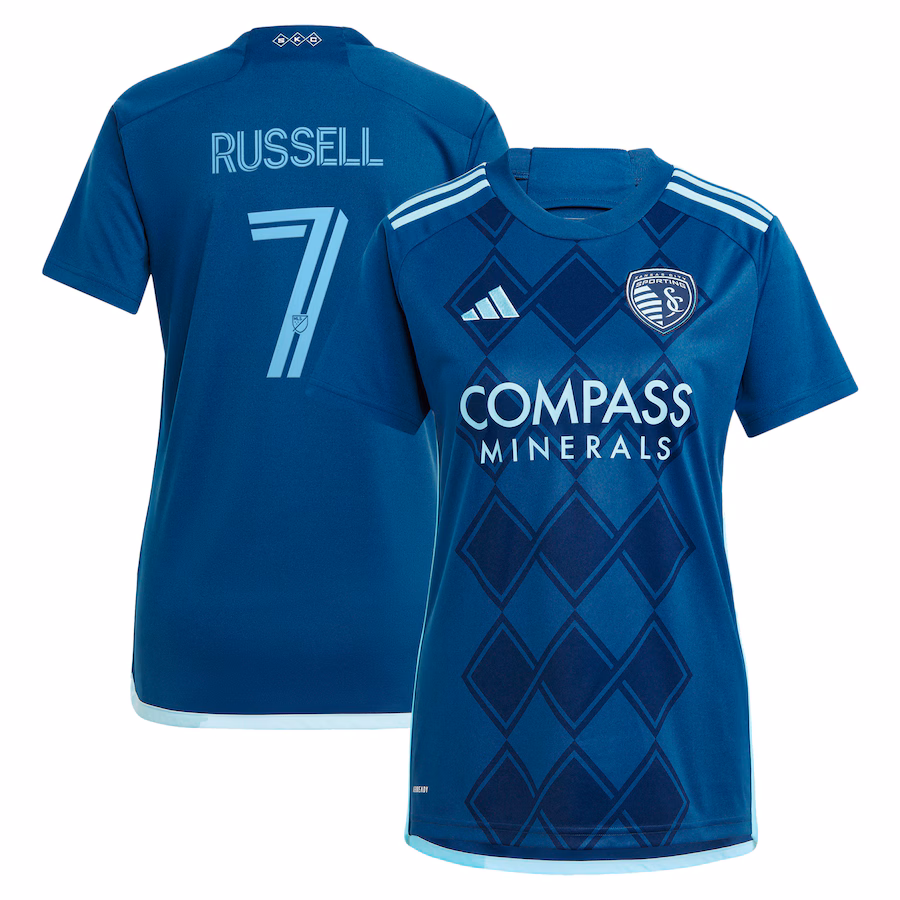 Women's Sporting Kansas City Johnny Russell adidas Navy 2024 Diamonds Our Forever Replica Player Jersey - Jersey