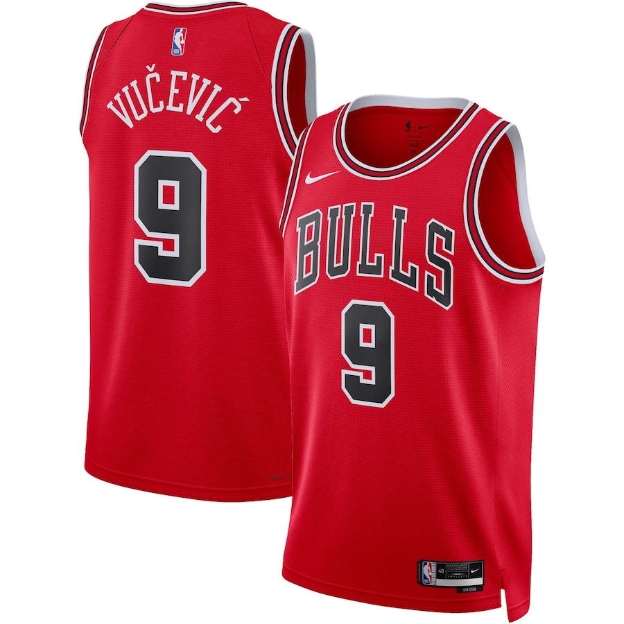 Unisex Chicago Bulls Nikola Vucevic Nike Red Swingman Jersey - Icon Edition - Jersey