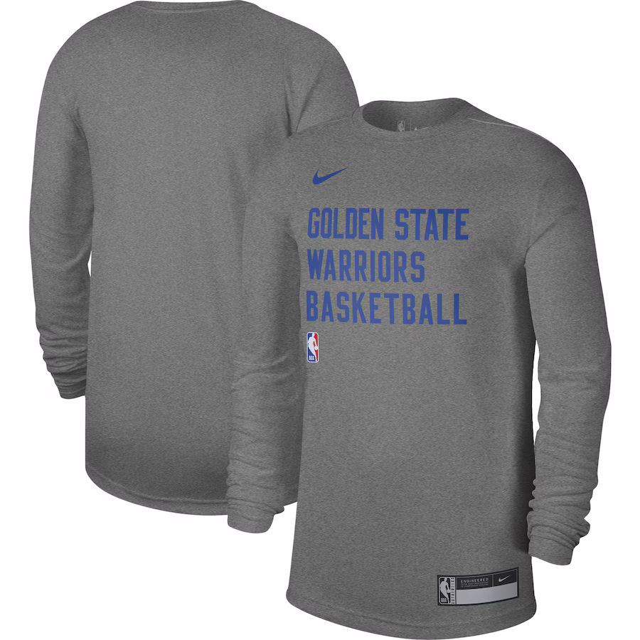 Unisex Golden State Warriors Nike Heather Gray 2023/24 Legend On-Court Practice Long Sleeve T-Shirt - Jersey