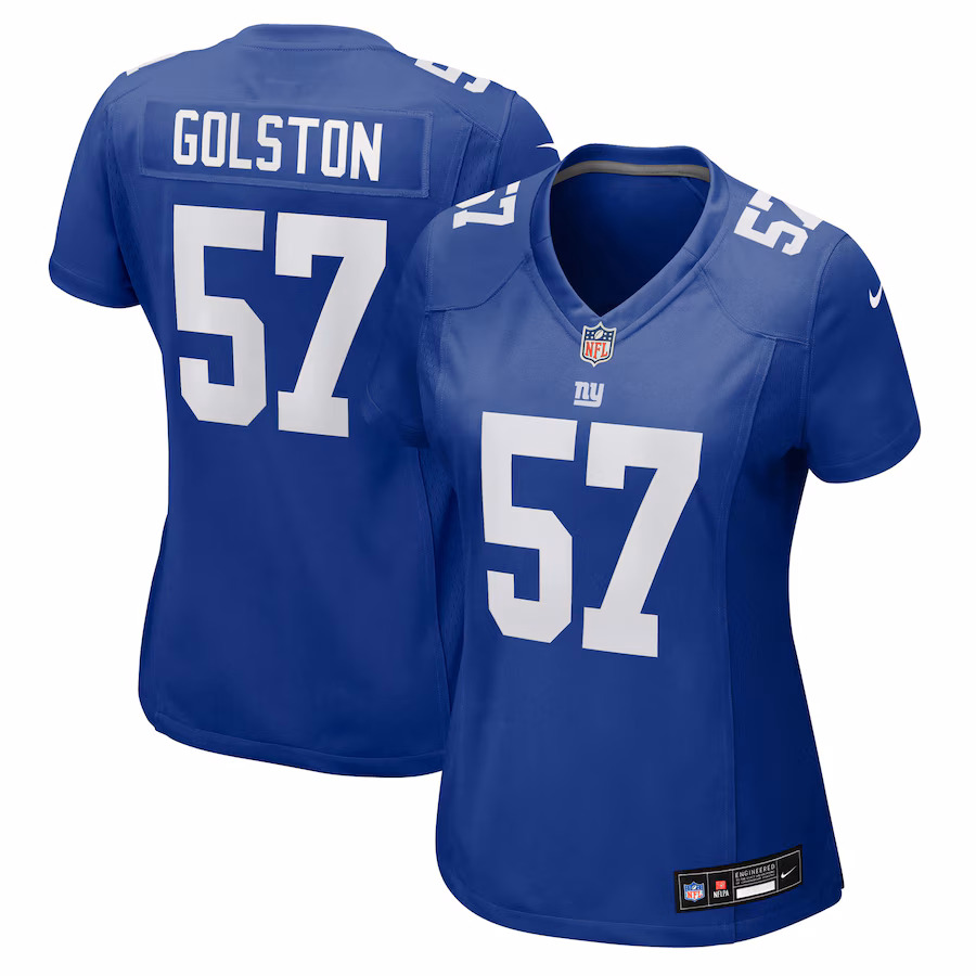 Women's New York Giants Chauncey Golston Nike Royal Team Game Jersey - Jersey