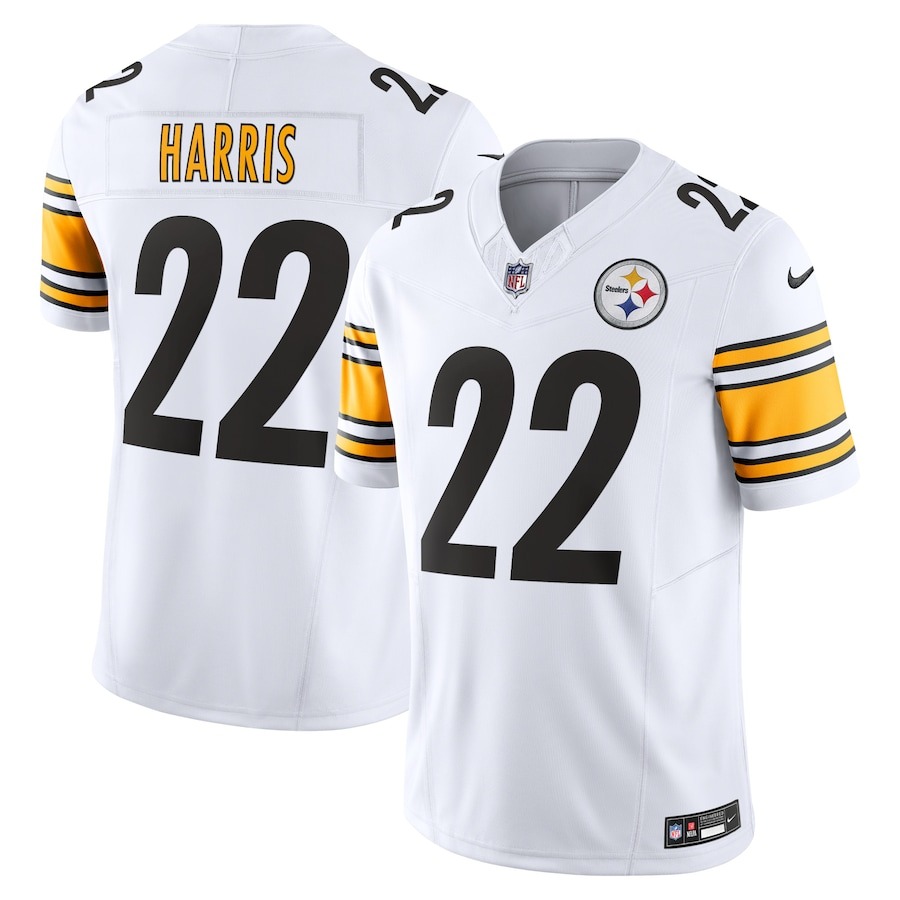 Men's Pittsburgh Steelers Najee Harris Nike White Vapor F.U.S.E. Limited Jersey - Jersey