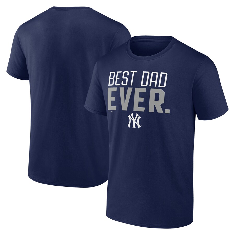Men's New York Yankees Navy Best Dad Ever T-Shirt - Jersey