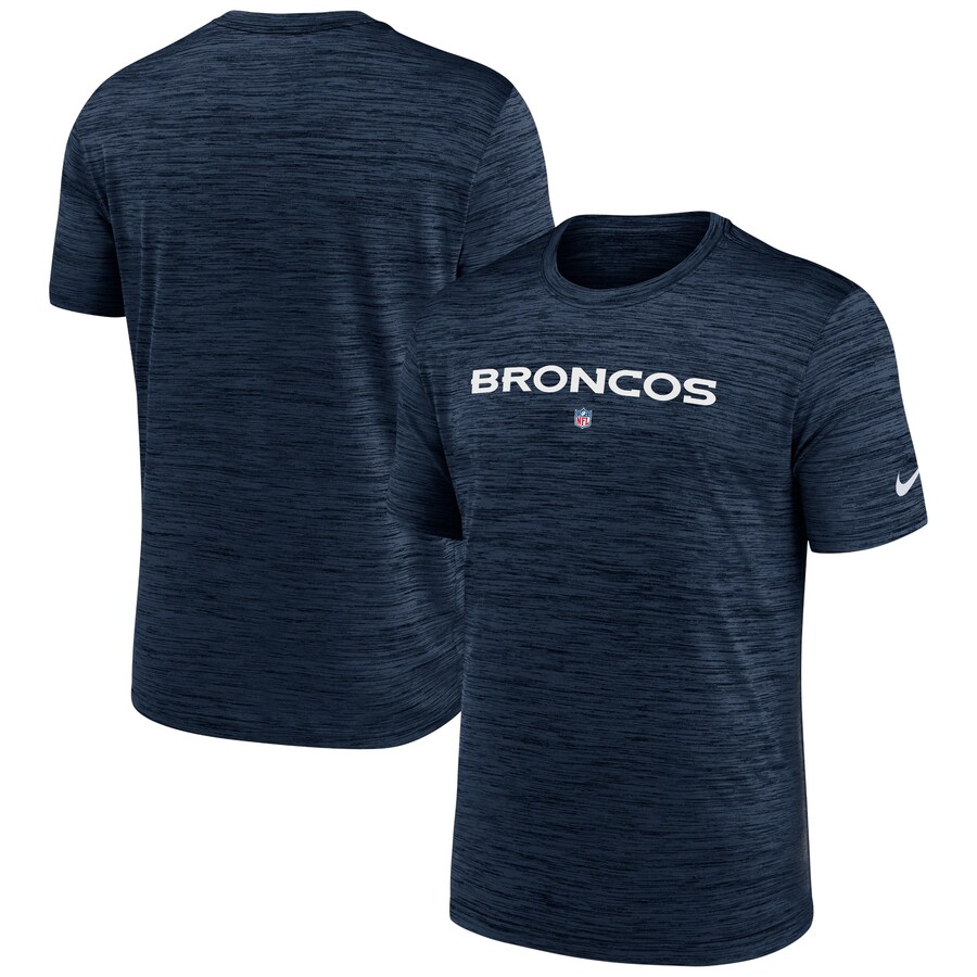 Men's Denver Broncos Nike Navy Velocity Performance T-Shirt - Jersey