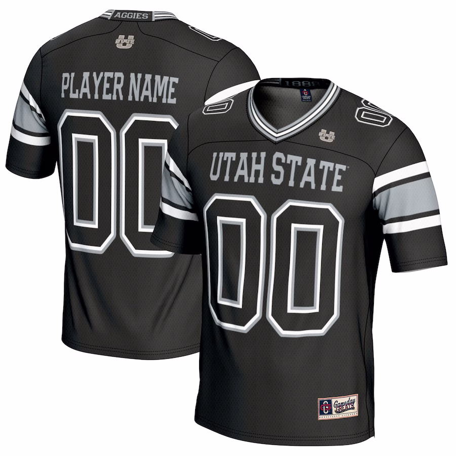 Utah State Aggies GameDay Greats NIL Pick-A-Player Football Jersey - Black - Jersey