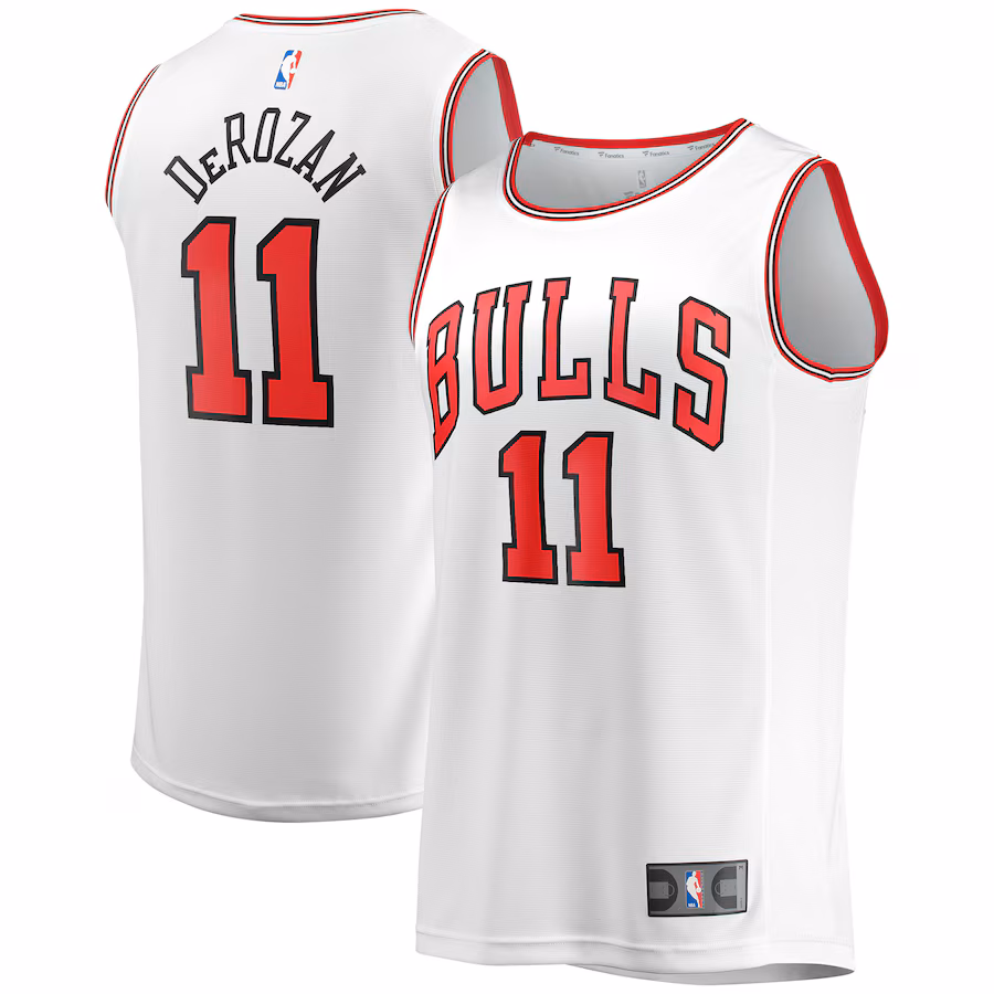 Men's Chicago Bulls DeMar DeRozan Fanatics White Fast Break Replica Jersey - Association Edition - Jersey