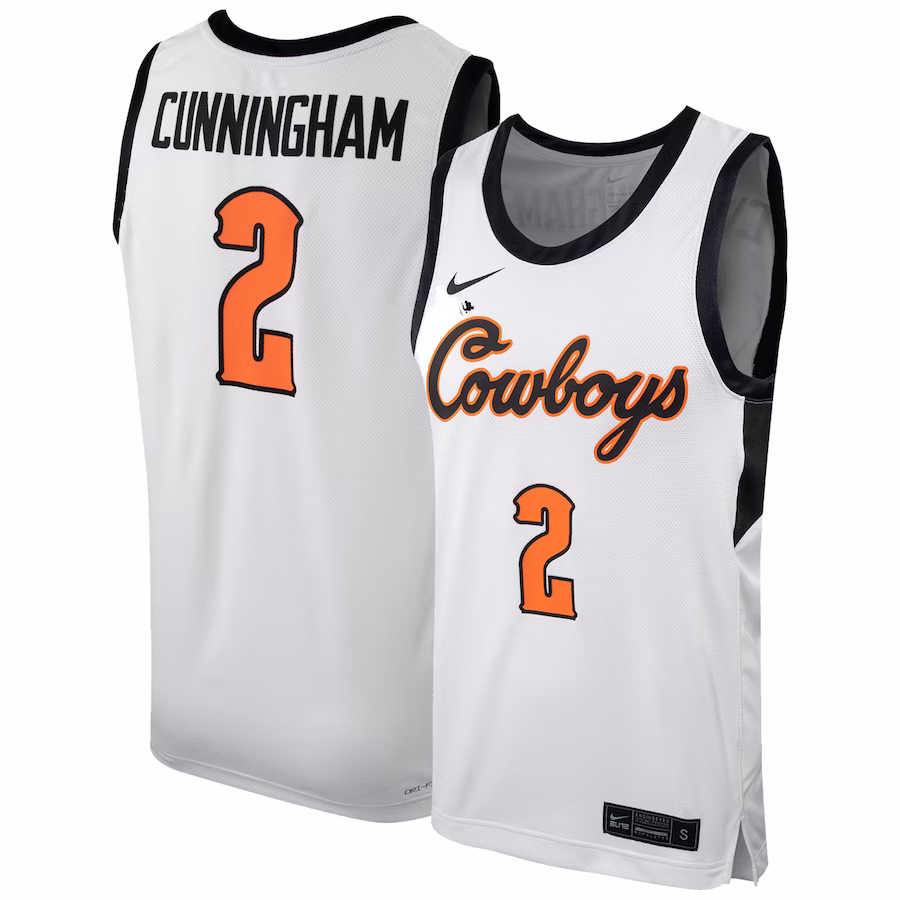 Cade Cunningham Oklahoma State Cowboys Nike Replica Basketball Jersey - White - Jersey