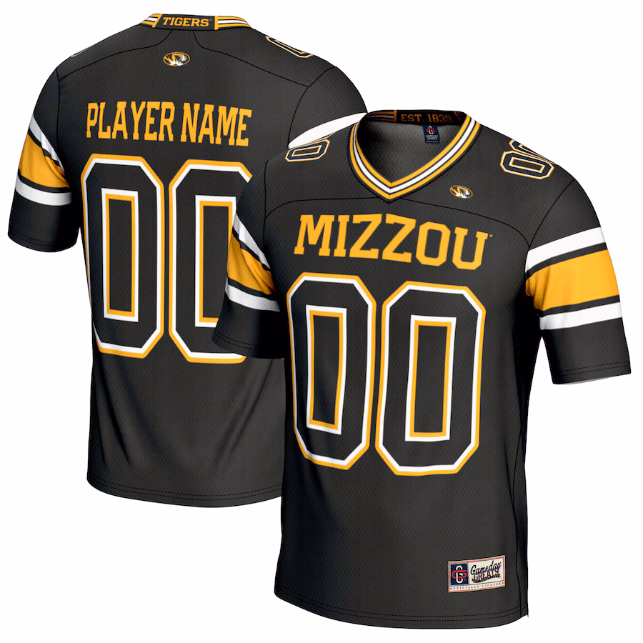 Missouri Tigers GameDay Greats NIL Pick-A-Player Football Jersey - Black - Jersey
